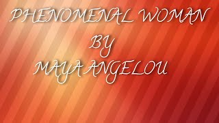 PHENOMENAL WOMAN BY MAYA ANGELOU SUMMARY IN MALAYALAM [upl. by Nodaj]