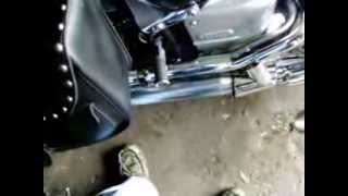 V Star 650 Sound with Harley Fat Boy Mufflers [upl. by Nevaed]