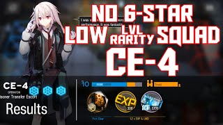 【明日方舟Arknights】CE4  Low LvlRarity Squad  Arknights Strategy [upl. by Ijok]