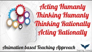 Different Aspects of AI  Acting Humanly  Thinking Humanly  Thinking Rationally Acting Rationally [upl. by Calley]