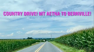 Berks Country Scenic Drive Mt Aetna Area to Bernville Pennsylvania [upl. by Violetta252]