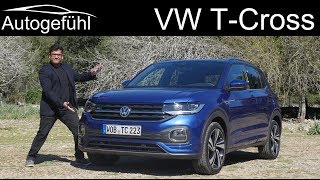 Volkswagen TCross FULL REVIEW VW TCross driving  Autogefühl [upl. by Obara]