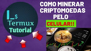 PASSO A PASSO DE COMO FAZER MINERAÇÃO DE CRIPTOMOEDAS DOGECOIN PELO CELULAR USANDO O TERMUX [upl. by Trinia864]