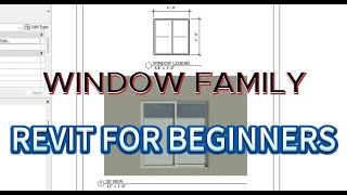 Revit Window Family  Revit for beginners  Creating Custom Windows  Revit Aluminum Window Family [upl. by Myrtia]