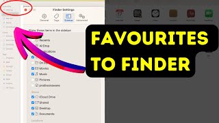 How to Add Favorites in Finder on Macbook Air  Pro or iMac [upl. by Fiske]