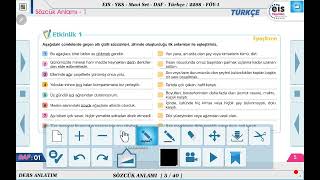 Mavi Set Türkçe  Sözcük Anlamı  1 📝 [upl. by Lipski]