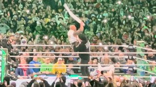 Undertaker returns and destroys The Rock  WWE Wrestlemania 40 [upl. by Ynaffet]