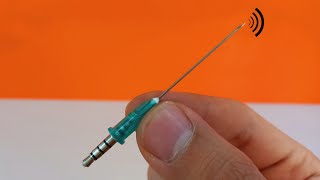 Amazing earphone jack With syringe needle [upl. by Enyamart]