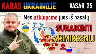 Vas 25 MIRTIES ZONA Ukrainiečiai APTINKA IR SUNAIKINA DIDŽIULĘ RUSŲ PUOLIMO JĖGĄ  Karas Ukrainoje [upl. by Nohs]