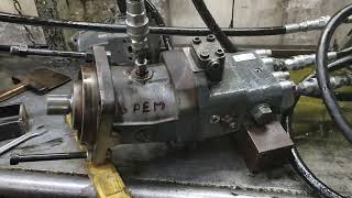 ГТС Испытания на стенде гидромотора Testing hydraulic pumps 165036 [upl. by Eintihw]