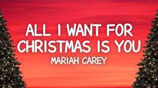 Mariah Carey  All I Want For Christmas Is You Lyrics [upl. by Audette]