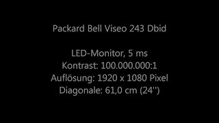 Unboxing Packard Bell Viseo 240DX 24 Full HD 1080p Monitor [upl. by Yro]