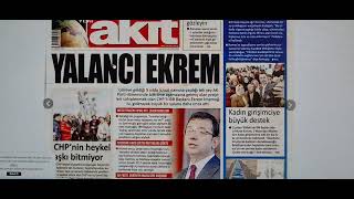 Ekrem imamoğlu yalancıymış hadi ordan Atatürk düşmanı şeriatçı pislik akit gazetesi [upl. by Domeniga499]