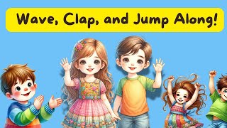 Wave Clap and Jump Along  Fun Sing Along Song for Kids  BooBooABC  kidssongs [upl. by Madox]