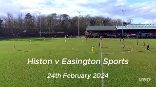 Histon v Easington Sports  UCL 24022024 [upl. by Andrew]