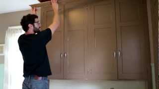 Removing Upper Cabinet Crown Molding [upl. by Emerej430]