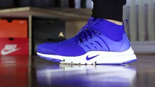 Nike Air Ultra Flyknit Presto Review and On Feet vs Nike Sock Darts [upl. by Gnof]