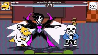 MUGEN Undertale Alphys Mettaton Neo HyperMove  Fabulous Winpose [upl. by Fennie824]