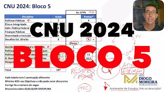 CNU Bloco 5 análise do edital e dicas de estudo [upl. by O'Carroll]