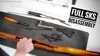 SKS Disassembly  Full Break Down Time Lapse [upl. by Ellerad281]