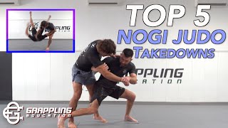 5 Best NoGi Judo Takedowns Throws for BJJ [upl. by Tannie462]