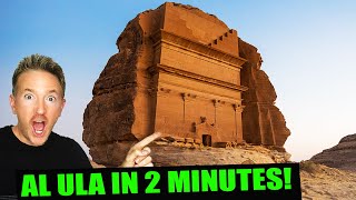 AL ULA Best Place in Saudi Arabia 🇸🇦 العلا في دقيقتين AlUla [upl. by Channa]