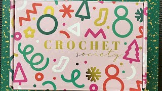 Crochet Society Subscription Box  45 unboxing…which project should I CROCHET 🤔🥰🧶🤩 [upl. by Elak834]