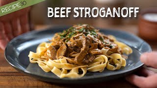 Quick and Easy Beef Stroganoff with Mushrooms Recipe [upl. by Alaine]