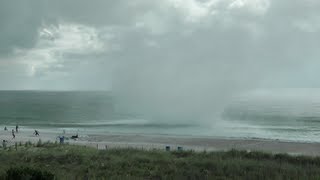 Waterspout Tornado Carolina Beach Extreme Close Up [upl. by Nohshan548]