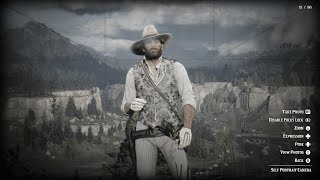 RDR2  ALL WHITE OUTFIT [upl. by Hylan]