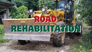 Road Rehabilitation in Green Pasture Brgy Tibungco Davao City Operating Heavy Equipment [upl. by Ahseym]