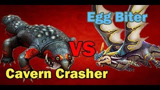 Cavern Crasher vs Egg Biter  SPORE [upl. by Ikcaj]