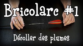 Bricolarc  1  Décoller des plumes collées à la cyano pilote [upl. by Evod53]