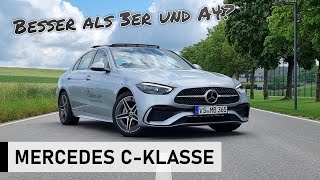 Die NEUE 2021 MercedesBenz CKlasse Der C 300d im Test  Review Fahrbericht Test [upl. by Ellesig]