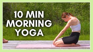 10 min Morning Yoga  Lower Back Stretches [upl. by Sanborne268]