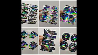 custom holographic stickers from LG printing [upl. by Reeves]