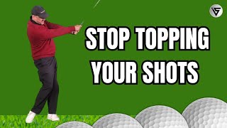 How To Stop Topping The Golf Ball  Improve Your Ball Striking [upl. by Dias]