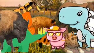 animals stampede elephant dinosaur cow animals zoo animals stampede bear wild animals stampede cows [upl. by Whiteley699]