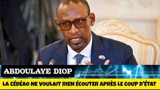 Le Ministre Diop clarifie la position de lAES face à la Cédéao quon peut pas pardonner [upl. by Rosalia]