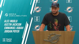 Ingold Jackson Ogbah and Poyer meet with the media l Miami Dolphins [upl. by Shiekh]