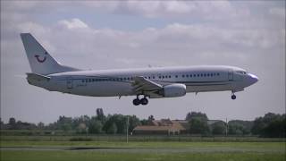 Plane Spotting International Airport OstendBruges OST Aug 2016 [upl. by Felix]