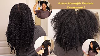 How To  ApHogee TwoStep Protein Treatment on Curly Hair  Natural Hair [upl. by Hplodur]