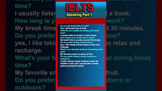 IELTS Speaking Part 1 Recent Questions [upl. by Merlin]