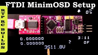 Ardupilot MinimOSD Setup with Config Tool and FTDI USB Adapter EZUHF Setup  XUAV Mini Talon Part 5 [upl. by Kenta]