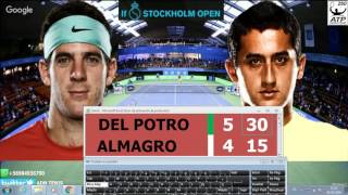 DEL POTRO vs ALMAGRO ATP ESTOCOLMOMARCADOR Y RELATO EN VIVO [upl. by Rooney]