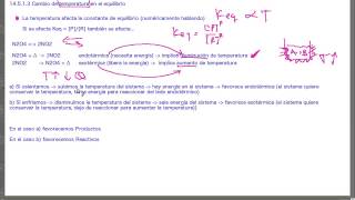 Cambio de Temperatura en el equilibrio  QB312 [upl. by Curcio]