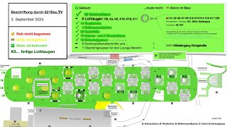 Übersichtsfolien mit K11 Lichtauge Nr 6 ✅  392024  s21 stuttgart21 [upl. by Yrolg]