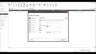 Sage 50 Accounts Training  Supplier Module Part 9  Adding New Suppliers [upl. by Bonner]