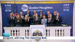 Quaker Houghton NYSE KWR Rings The Opening Bell® [upl. by Erbma]