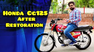 honda cg125 2020 model after restoration detailed review mototrendpk [upl. by Hance]